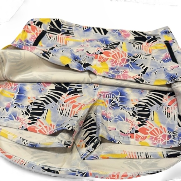 Free People Printed Volley Skort Size Small Mystic Floral High Rise NEW - Picture 5 of 13